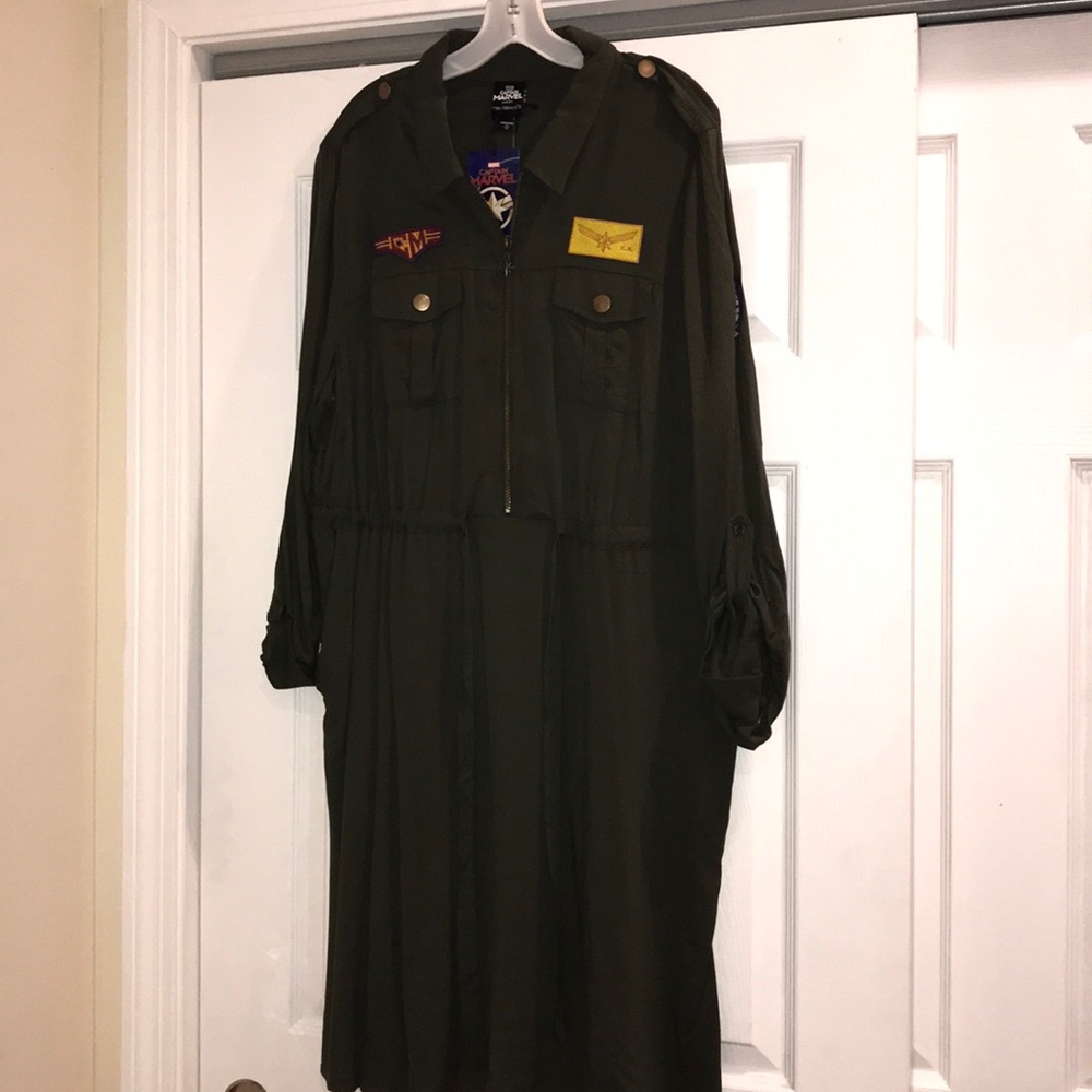 Her Universe Olive Green Midi Dress